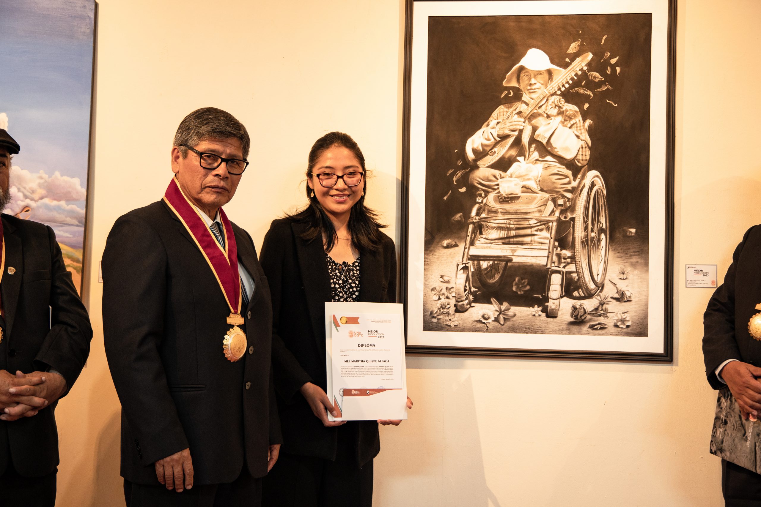 Mejor Producción Artística se expone en la Sala Nacional de Cultura de la Universidad Nacional de Arte Diego Quispe Tito del Cusco