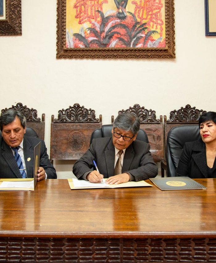 Universidad Nacional de Arte Diego Quispe Tito suscribe convenio con Universidad Amazónica de Madre de Dios.